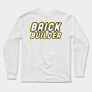 BRICK BUILDER, Customize My Minifig Long Sleeve T-Shirt